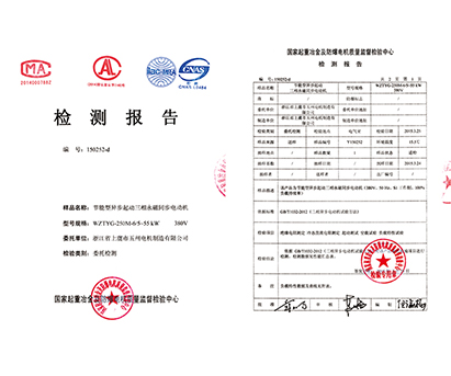 檢測報告-紹興上虞五州電機制造有限公司